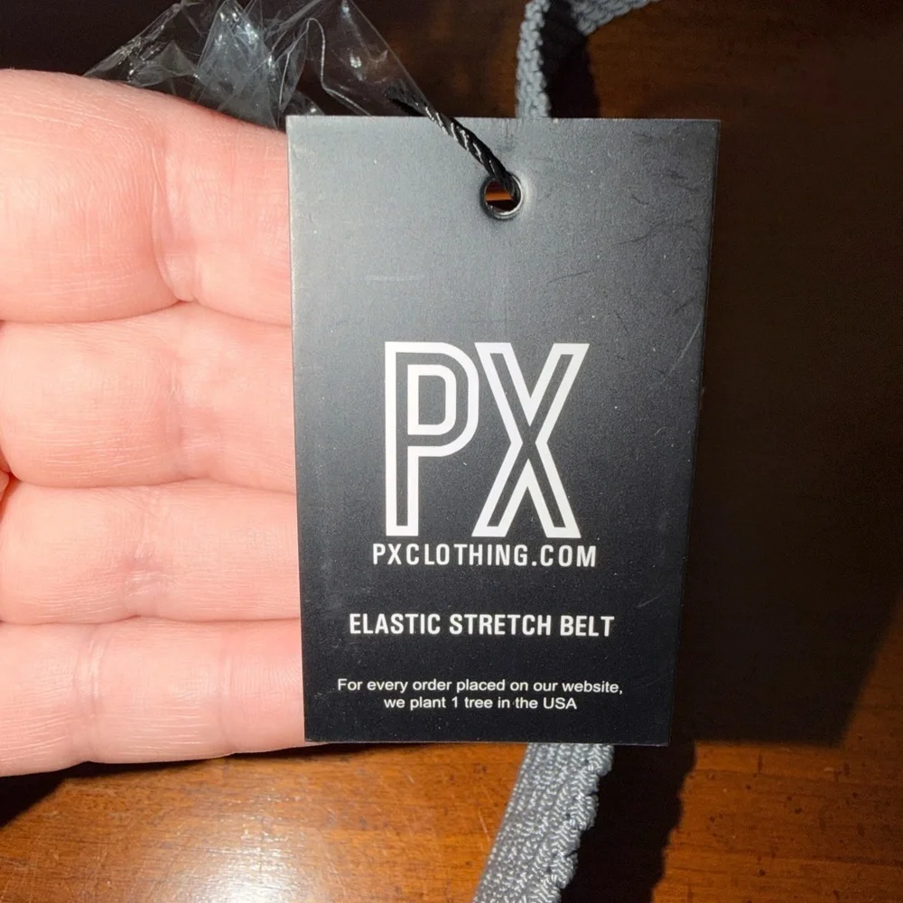 NWT PX Clothing Clyde 3.5 CM Woven Stretch Belt Size 34